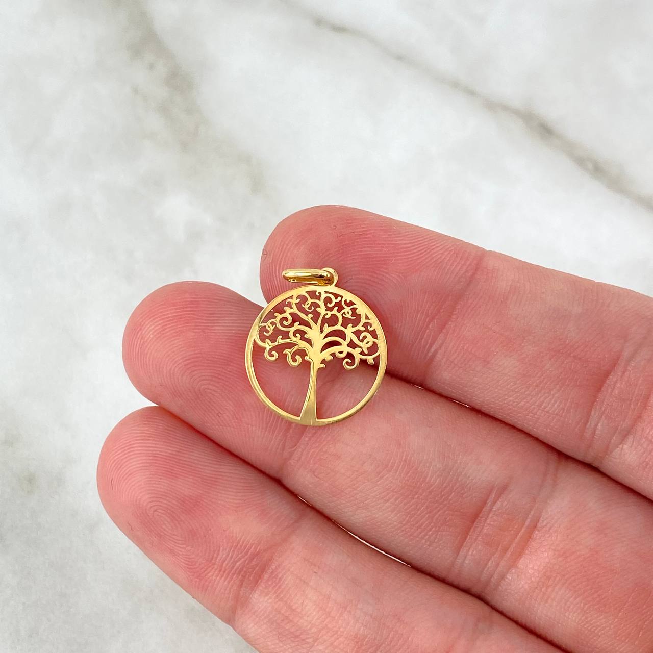 Dije Arbol De La Vida 0.6gr / 2cm / Oro Amarillo +4