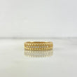 Anillo Esferas 3.05gr / T6 3/4 / Circones Blancos Oro Amarillo