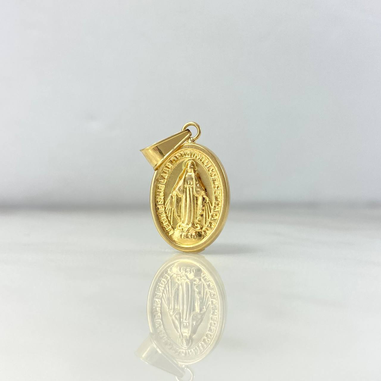 Dije Virgen Milagrosa 1.6gr / 2.8cm / Troquelado Oro Amarillo