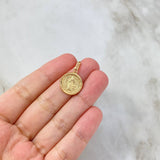 Dije San Benito 1.35gr / 2.5cm / Troquelado Oro Amarillo