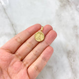 Dije Sagrado Corazón de Jesus 1.25gr / 2.4cm / Troquelado Oro Amarillo