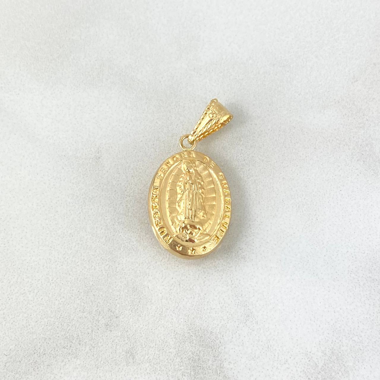 Dije Virgen Guadalupe 1.15gr / 2.5cm / Troquelada Oro Amarillo