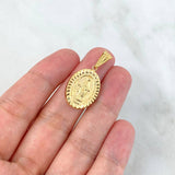 Dije Virgen Milagrosa 1.65gr / 3.1cm / Troquelada Oro Amarillo