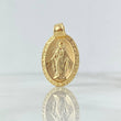 Dije Virgen Milagrosa 2.3gr / 3.5cm / Ovalada Oro Amarillo