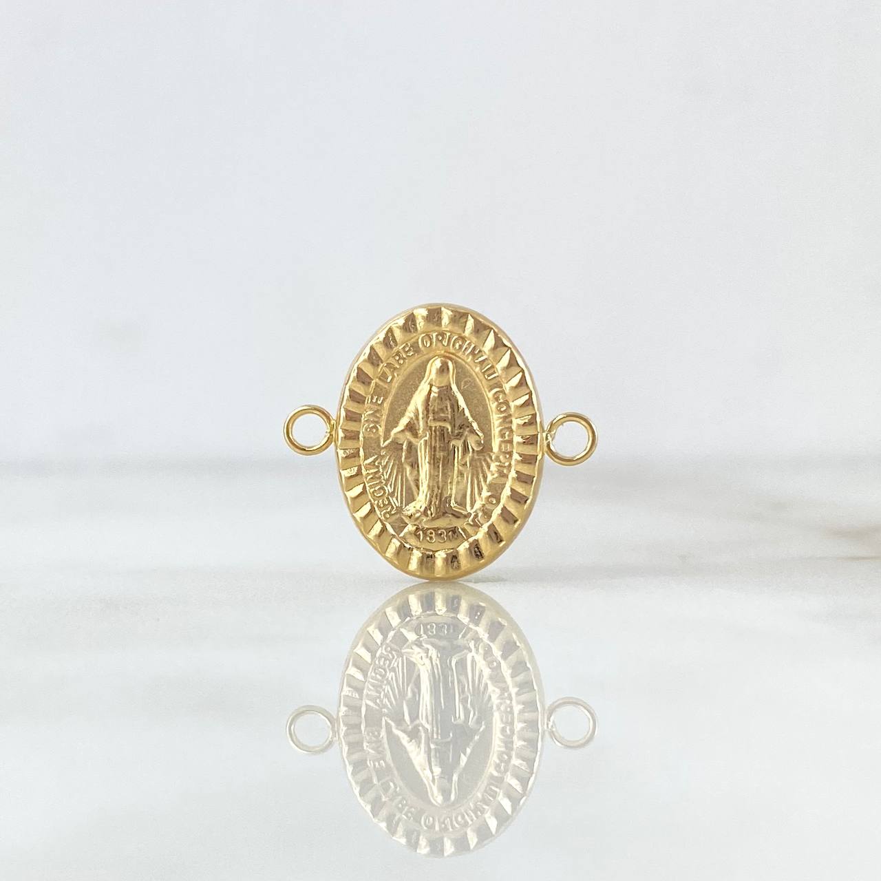 Herraje Virgen Milagrosa 0.95gr / 1.8cm / Oro Amarillo