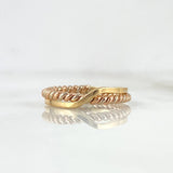 Anillo Trenzas 3.8gr / T6 1/4 / Tres Oros