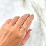 Anillo Infinitos Cruzados 1.45gr / T6 1/2 / Oro Amarillo *