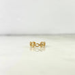 Piercing Earcuff Simulador 0.55gr / 1cm / Rombos Ovalos Oro Amarillo 18K (Joya) ©