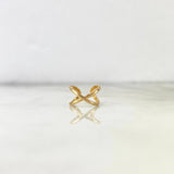 Piercing Earcuff Simulador 0.65gr / 1cm / Infinito Curvo Oro Amarillo (Joya) ©