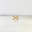 Piercing Earcuff Simulador 0.65gr / 1cm / Infinito Curvo Oro Amarillo (Joya) *