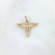 Dije Baston Caduceo De Hermes 1gr / 2.3cm / Oro Amarillo *