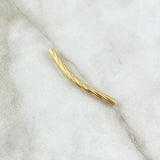 Herraje Cilindro En Espiral 0.55gr / 4cm / 3mm Oro Amarillo 18K