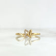 Anillo Mariposa 1.15gr / T5 1/4 / Circones Blancos Oro Amarillo