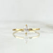 Anillo Solitario Destello 1.05gr / T6 3/4 / Circon Blanco Oro Amarillo