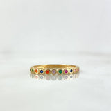 Anillo Churumbela Circulos 2gr / T6 1/2 / Circones Colores Oro Amarillo