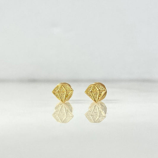 Topos Diamantes 0.8gr / 6mm Oro Amarillo