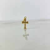 Dije Cruz 0.45gr / 2cm / Lisa  Oro Amarillo