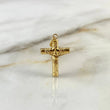Dije Cruz Cristo 1.2gr / 3.3cm / Baston Rayado Oro Amarillo