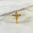 Dije Cruz Cristo 1.4gr / 3.3cm / Baston Rayado Oro Amarillo