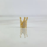 Herraje Corona 1,4gr / 0,7cm / Circones Blancos Oro Amarillo