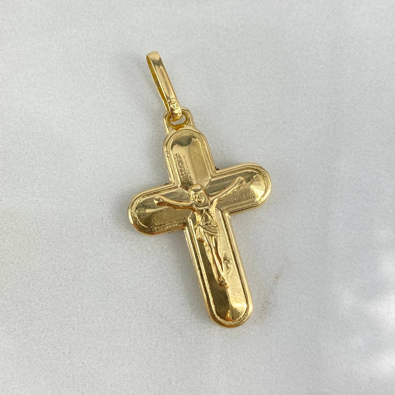 Dije Cruz Cristo 1.85gr / 3.8cm / Prismática Oro Amarillo