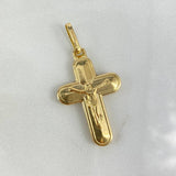 Dije Cruz Cristo 1.85gr / 3.8cm / Prismática Oro Amarillo