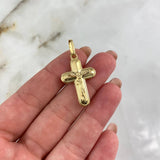 Dije Cruz Cristo 1.85gr / 3.8cm / Prismática Oro Amarillo