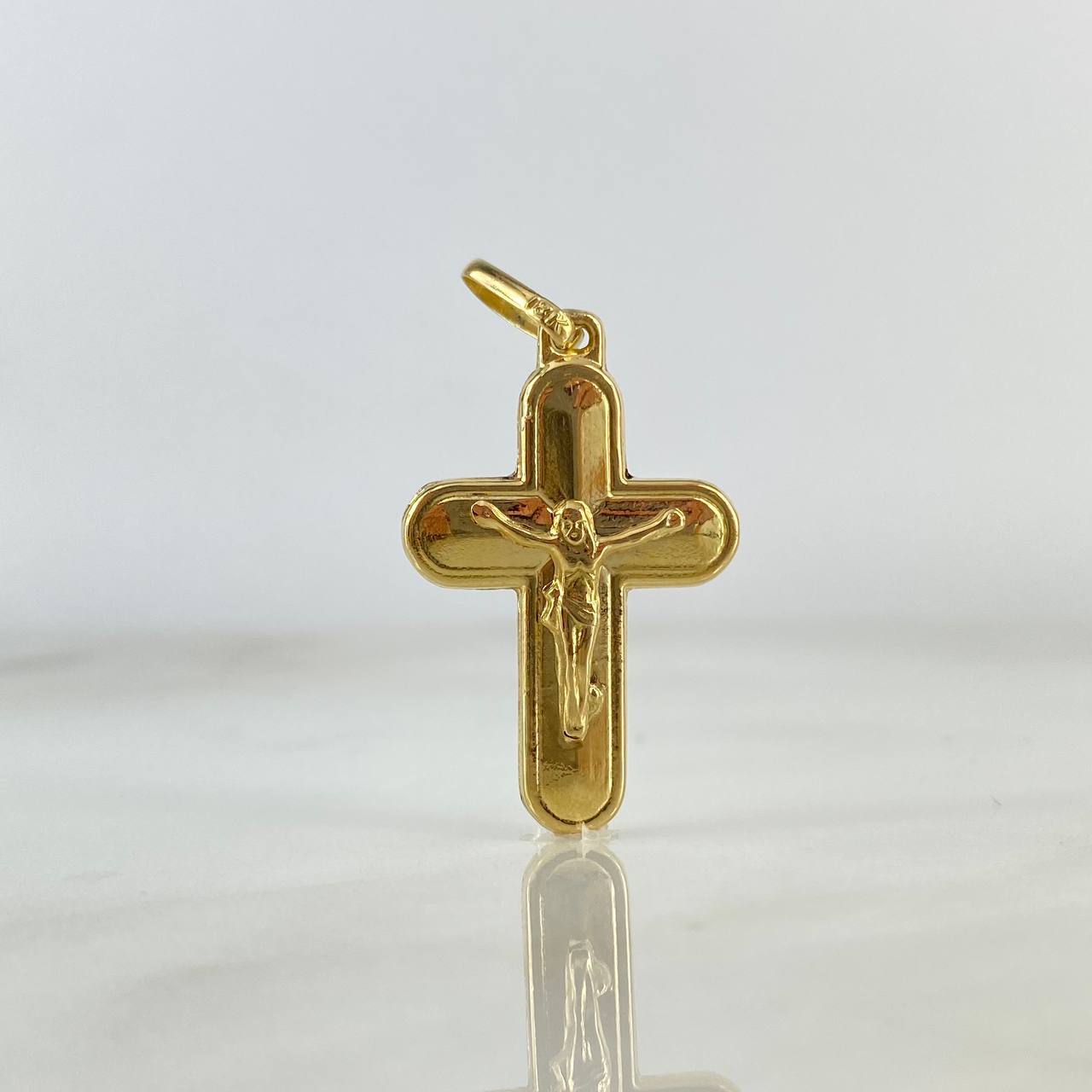 Dije Cruz Cristo 1.85gr / 3.8cm / Prismática Oro Amarillo