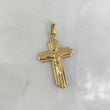 Cruz Cristo  2.05gr / 4.1cm / En Relieve Oro AmarilloႣ