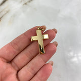 Dije Cruz Cristo 2.4gr / 4.1cm / Soplada Oro Amarillo