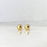 Topos Bola 6mm 0.55gr / Lisa Oro Amarillo