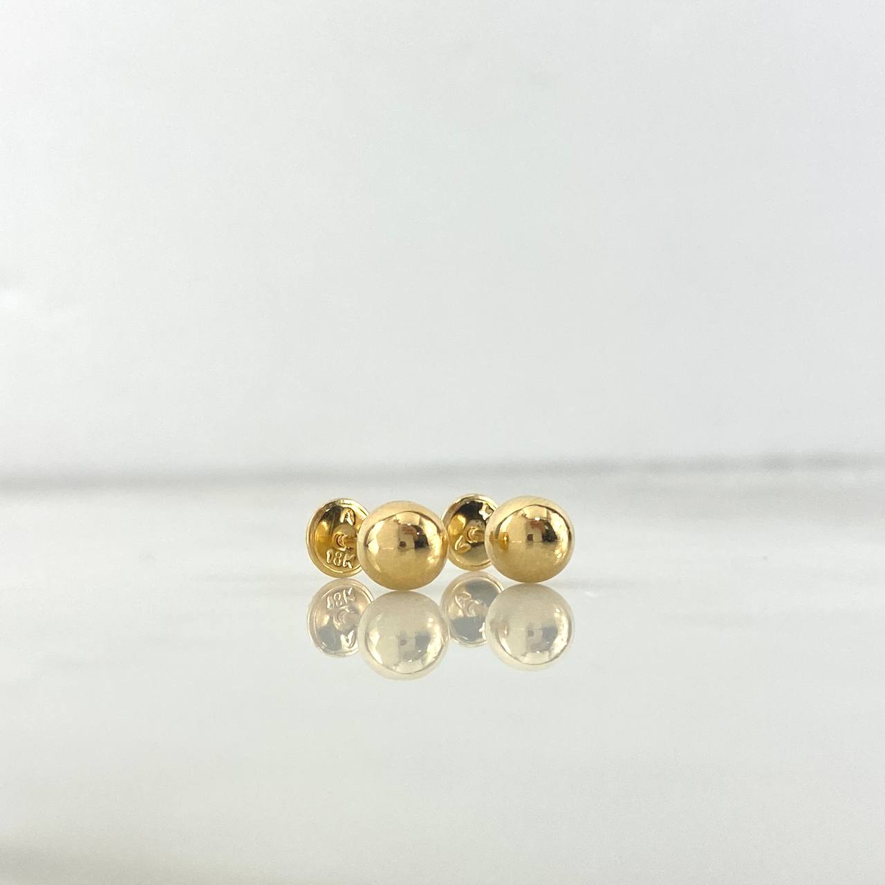 Topos Bola Lisa 0.7gr / 6mm Oro Amarillo ©