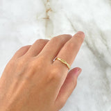 Anillo Jesus 1.3gr / T8 1/4 / Circones Blancos Oro Amarillo