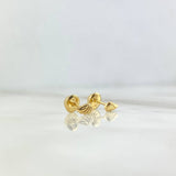 Topos Alas 0.45gr / 6mm Oro Amarillo 18K ©