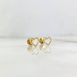 Topos Corazon Silueta 0.7gr / 0.8cm / Oro Amarillo 18K