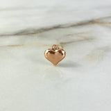 Dije Corazón 0.5gr / 1.7cm / Oro Rosa