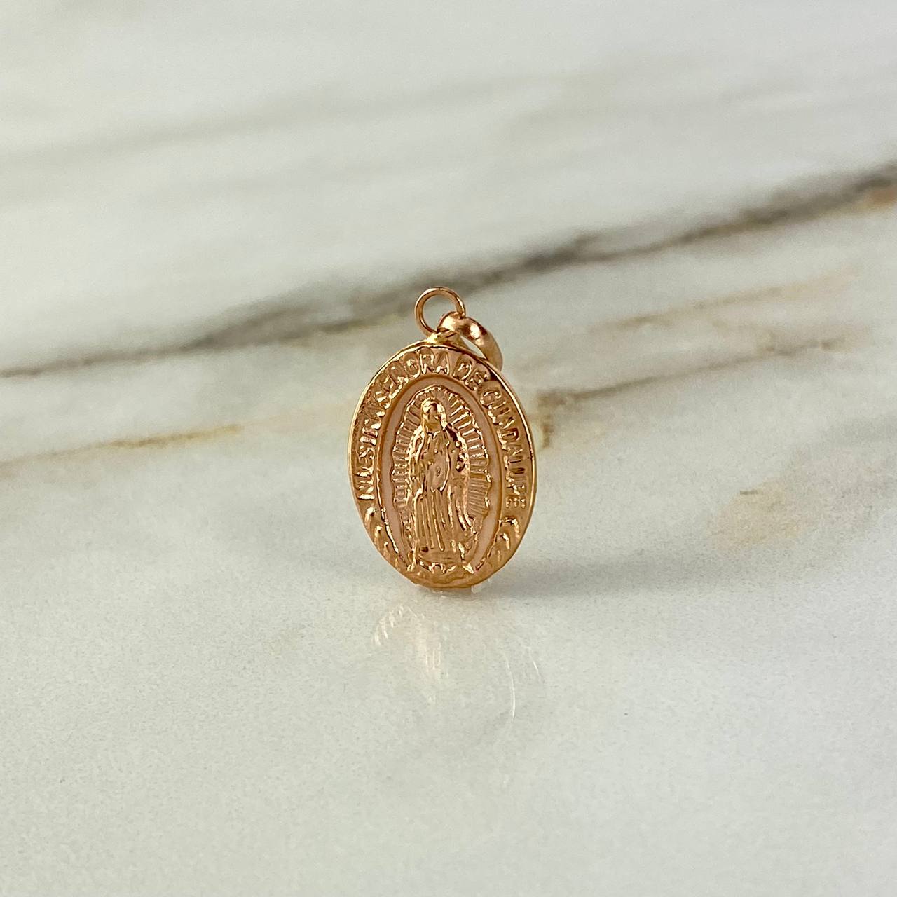 Dije Virgen Guadalupe 0.9gr / 2.8cm / Oro Rosa