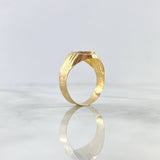 Anillo Sello Ovalado 4.9gr / T11 1/2 / Tres Lineas Oro Amarillo