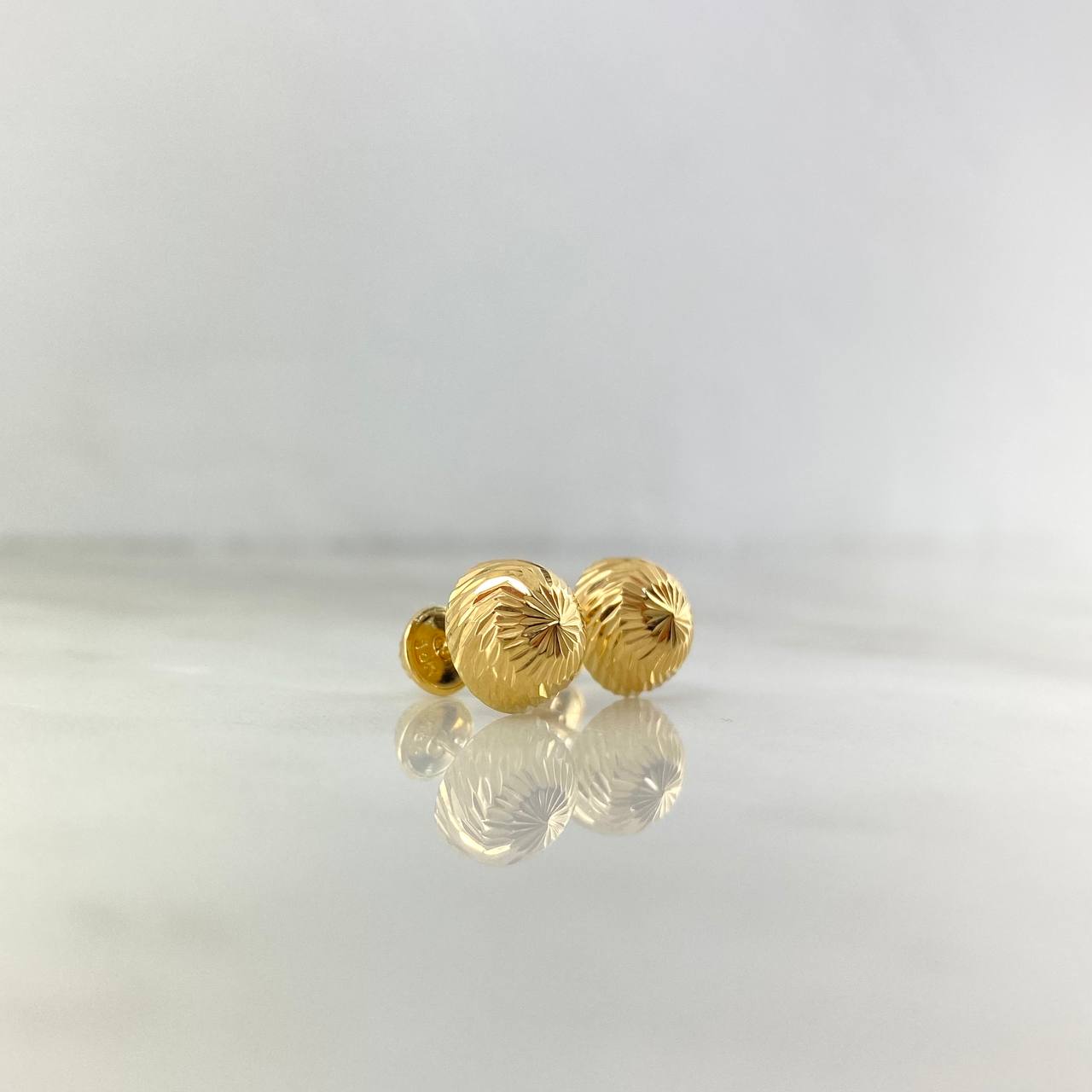 Topos Media Bola 1.1gr / 9mm Diamantada Oro Amarillo