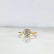 Anillo Solitario Corona 2.1gr / T5 3/4 / Circon Blanco Oro Amarillo