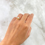 Anillo Solitario Corona 2.05gr / T7 / Circon Blanco Oro Amarillo