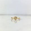 Anillo Solitario Triangulo 2.15gr / T5 / Circon Blanco Oro Amarillo