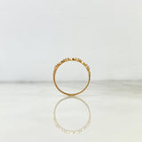 Anillo Corazones 1gr / T5 1/2 / Circones Blancos Oro Amarillo ©