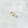 Anillo Corazones 1.05gr / T6 / Circones Blancos Oro Amarillo