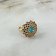 Anillo Flor De Loto 6.85gr / T7 1/4 / Circones Colores Oro Amarillo©