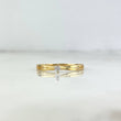 Anillo Solitario Garra 1.25gr / T6 3/4 / Circon Blanco Oro Amarillo