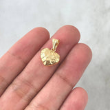 Dije Corazon Relive Multiple 0.8gr / 1.6cm / Mate Liso Oro Amarillo 18K *