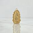 Dije Virgen Guadalupe Silueta 1.35gr / 2.6cm / Mate Liso Oro Amarillo 18K *