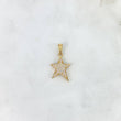 Dije Estrella 1.5gr / 2.5cm / Circones Blancos Oro Amarillo *