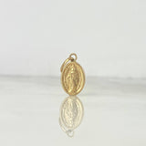 Dije Virgen Milagrosa 0.8gr / 2cm / Oro Amarillo *